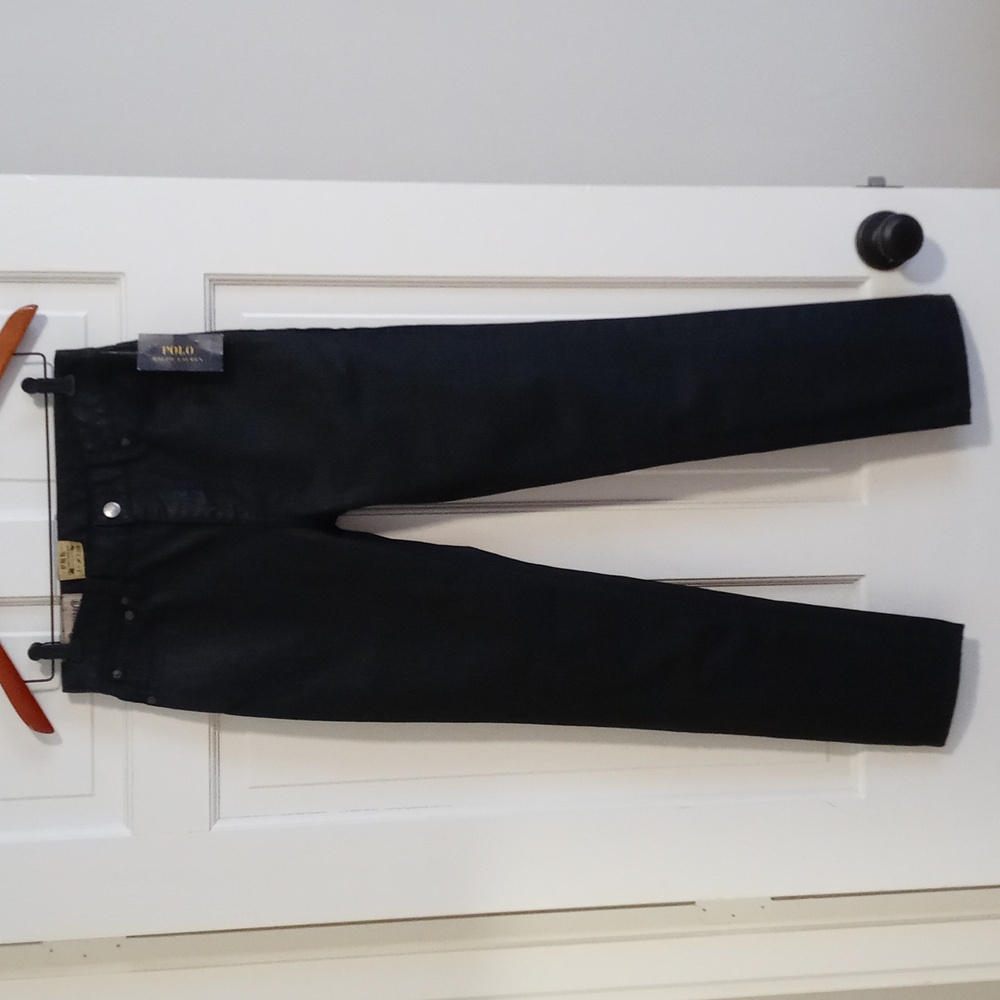 🆕️ 👖Polo Ralph Lauren👖 - Boy's Black Skater 750 Hielo Wash Coated Jean